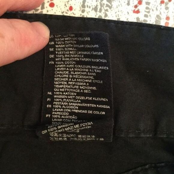 L.O.G.G. by H&M Size EUR 42 US 10 Black Khaki Pockets Straight Pencil Skirt - Picture 4 of 4